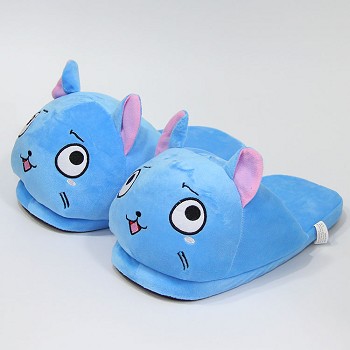 Fairy Tail happy anime plush shoes slippers a pair