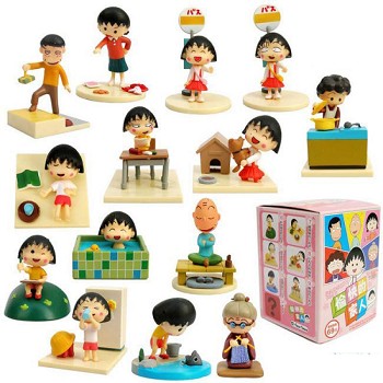 Chibi Maruko-chan anime figures set(14pcs a set)