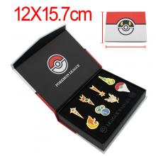 Pokemon brooch pins set(8pcs a set)