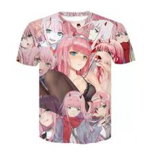 Ahegao DARLING in the FRANXX anime 3D T-shirt