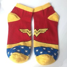  Wonder Woman cotton short socks a pair 