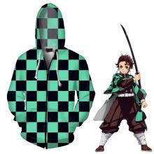 Demon Slayer Kamado Tanjirou 3D printing hoodie sw...