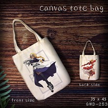 Fate grand order anime canvas tote bag shopping ba...