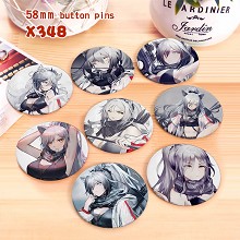 Arknights game brooches pins set(8pcs a set)