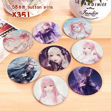  Shining Nikki game brooches pins set(8pcs a set) 