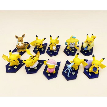 Pokemon pikachu figures set(10pcs a set)
