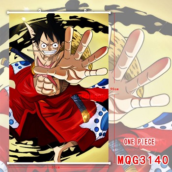 One Piece Ace anime wall scroll