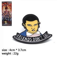 Stranger Things anime brooch pin