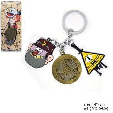  Gravity Falls anime key chain 