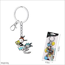 Rick and Morty anime key chain