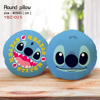 Stitch anime round pillow