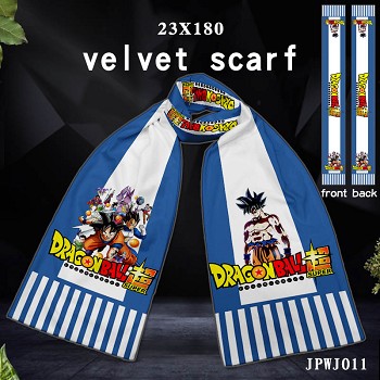 Dragon Ball anime velvet scarf