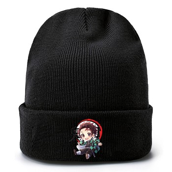  Demon Slayer anime kniting hat 