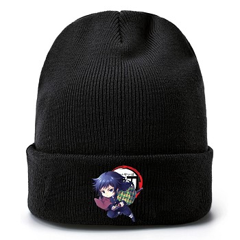  Demon Slayer anime kniting hat 