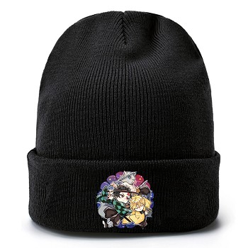  Demon Slayer anime kniting hat 