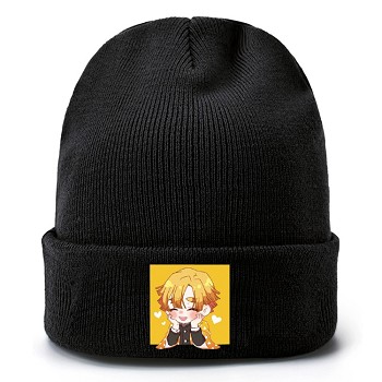  Demon Slayer anime kniting hat 