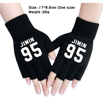 BTS star cotton gloves a pair