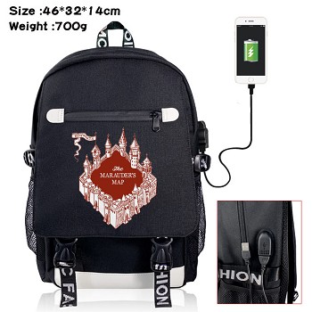 Harry Potter USB charging laptop backpack school bag