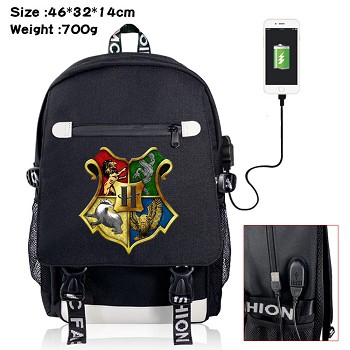 Harry Potter USB charging laptop backpack school bag