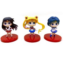 Sailor Moon anime figures set(3pcs a set)