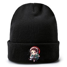  Demon Slayer anime kniting hat 