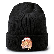  Demon Slayer anime kniting hat 