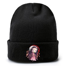  Demon Slayer anime kniting hat 