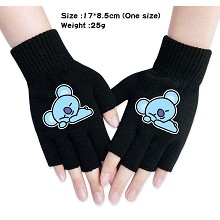 BTS star cotton gloves a pair