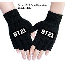 BTS star cotton gloves a pair