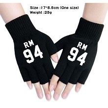  BTS star cotton gloves a pair 