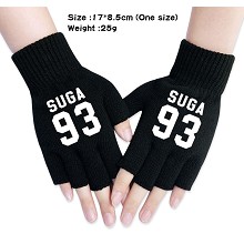  BTS star cotton gloves a pair 