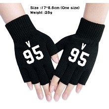  BTS star cotton gloves a pair 