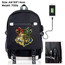 Harry Potter USB charging laptop backpack school b...