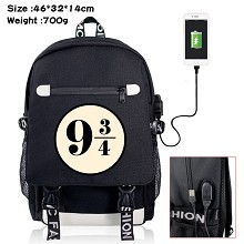 Harry Potter USB charging laptop backpack school bag