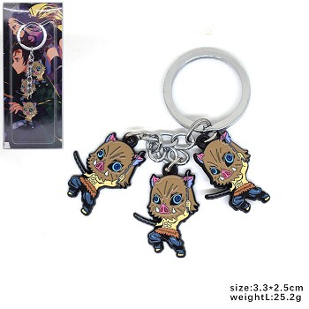 Demon Slayer Hashibira Inosuke anime key chain