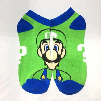 Super Mario anime short cotton socks a pair
