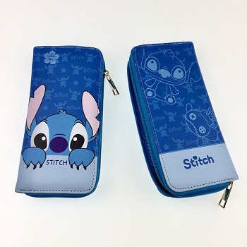 Stitch anime long wallet