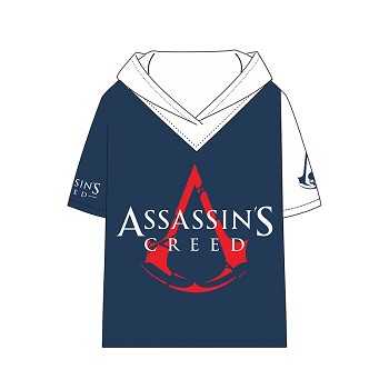  Assassin's Creed game cotton short sleeve hoodie t-shirt 