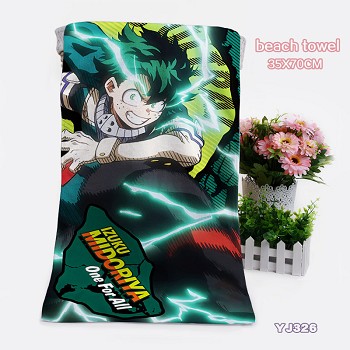 My Hero Academia anime beach towel bath towel