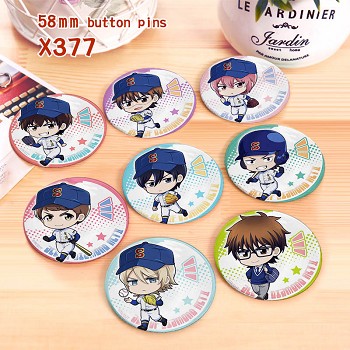 Ace of Diamond anime brooches pins set(8pcs a set)