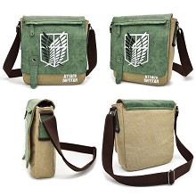 Attack on Titan anime canvas satchel shoulder bag