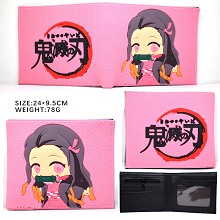 Demon Slayer Kamado Nezuko anime silicone wallet