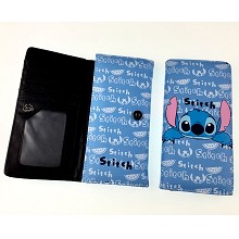 Stitch anime long wallet