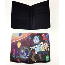  Rick and Morty anime Passport Cover Card Case Credit Card Holder Wallet 