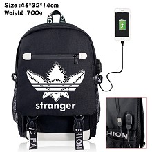 ranger Things USB charging laptop backpack school bag