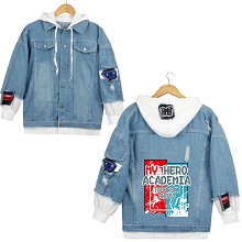 My Hero Academia anime fake two pieces denim jacke...