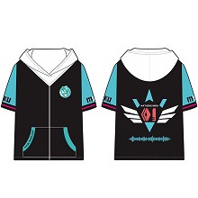 Hatsune Miku anime short cotton short sleeve hoodi...