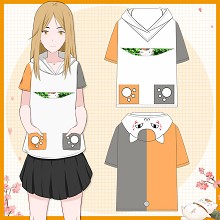 Natsume yuujinchou cotton short sleeve hoodie t-sh...