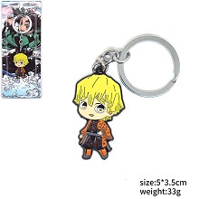  Demon Slayer Agatsuma Zenitsu anime key chain 