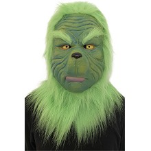 The Grinch cosplay latex mask